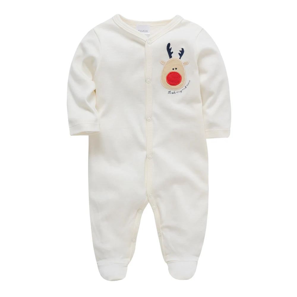 1/3 Pcs Baby Boys Rompers Cartoon Print Overalls Cotton Infant Clothing Kids Jumpsuit Newborn Pajimas 0-3 Months